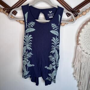Roxy Navy Blue Open Back Tank